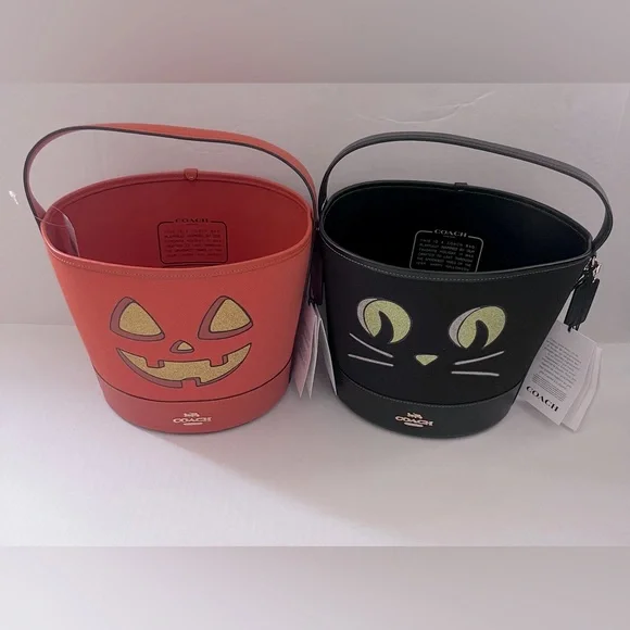 New Coach - Trick Or Treat Buckets With Halloween Pumpkin and cat bundle - Picture 2 of 14